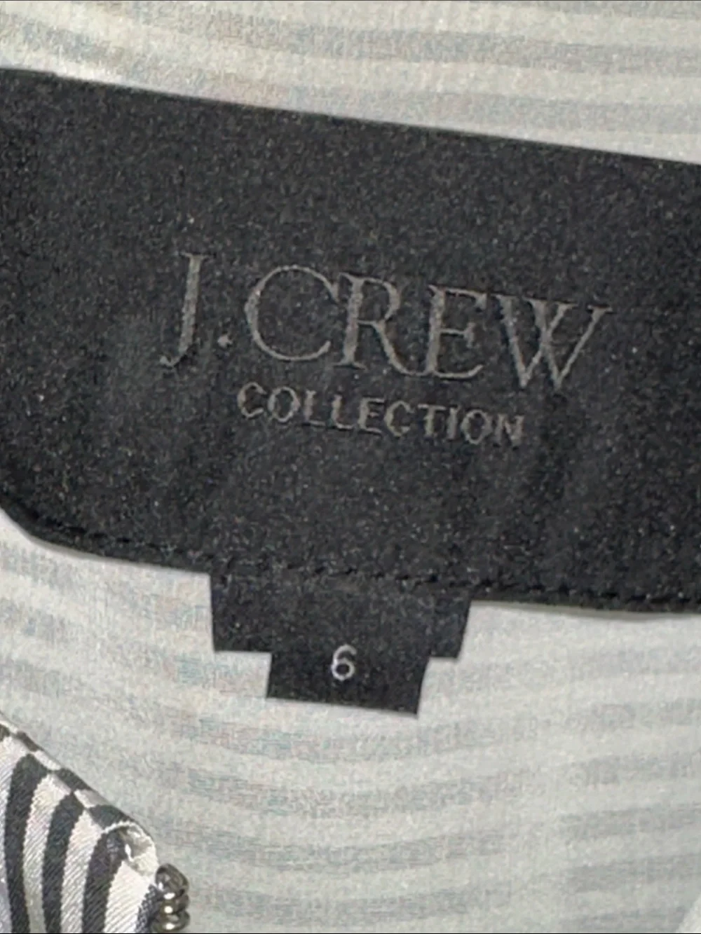 J. Crew Silk Black and White Striped Button-Front Shirt Dress